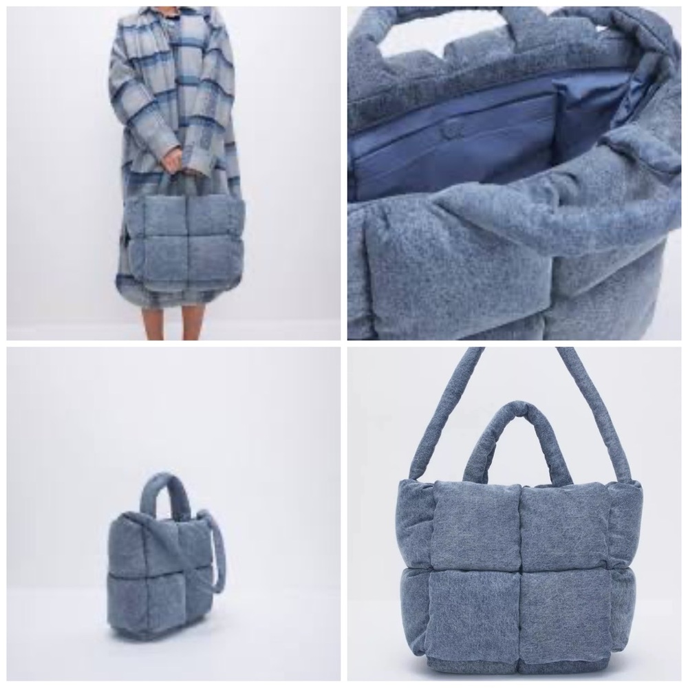 Good American Denim Puffer Tote